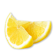 lemon half isolated on white background. Clipping Path  
