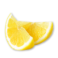 lemon half isolated on white background. Clipping Path  